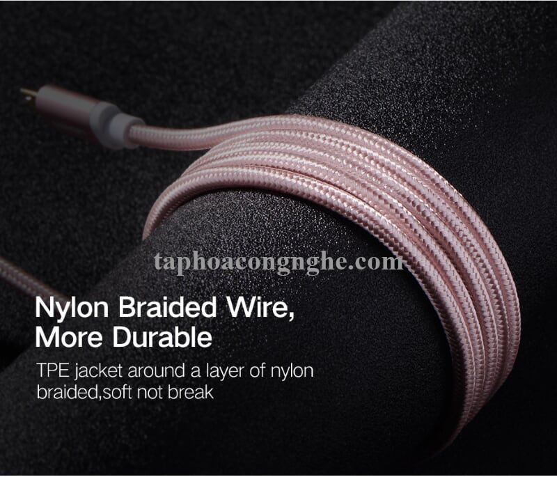 Ugreen 30664 0.5M màu Hồng Cáp sạc truyền dữ liệu USB 2.0 sang MICRO USB đầu mạ vàng US134 30030664